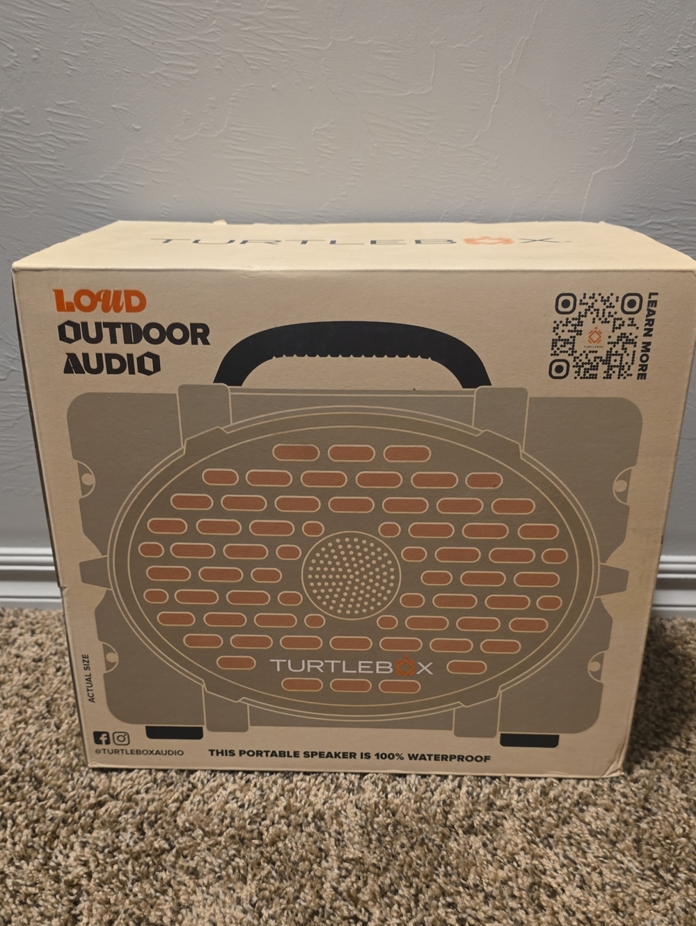 Turtlebox speaker NIB Tan